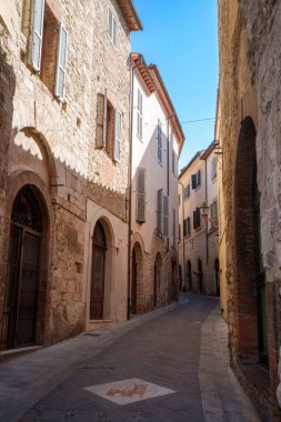 San Gemini, Terni 'deki eski kasaba, Umbria, İtalya