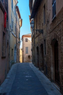San Gemini, Terni 'deki eski kasaba, Umbria, İtalya