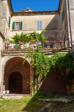 San Gemini, Terni 'deki eski kasaba, Umbria, İtalya