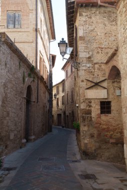 San Gemini, Terni 'deki eski kasaba, Umbria, İtalya