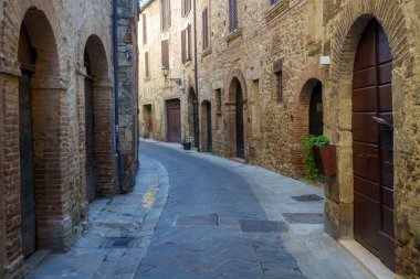 San Gemini, Terni 'deki eski kasaba, Umbria, İtalya