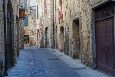 San Gemini, Terni 'deki eski kasaba, Umbria, İtalya