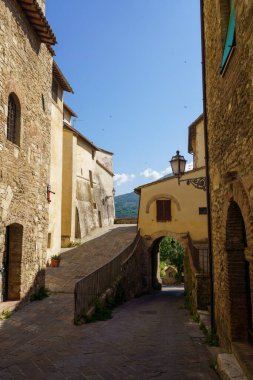 San Gemini, Terni 'deki eski kasaba, Umbria, İtalya