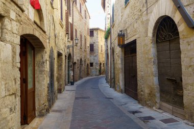 San Gemini, Terni 'deki eski kasaba, Umbria, İtalya