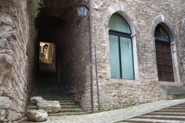 Spoleto, Perugia ili, Umbria, İtalya 'nın tarihi binaları