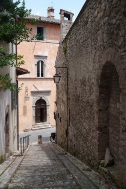Spoleto, Perugia ili, Umbria, İtalya 'nın tarihi binaları