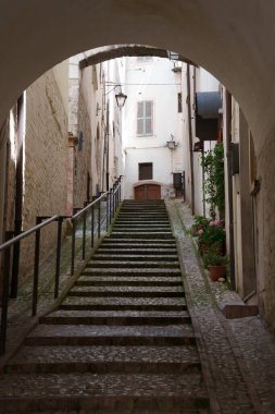 Spoleto, Perugia ili, Umbria, İtalya 'nın tarihi binaları