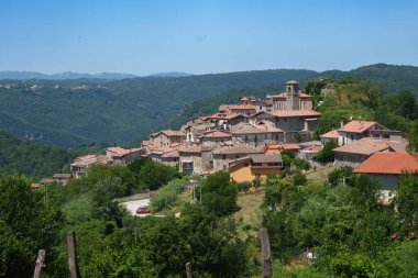 Capradosso, Rieti 'deki eski köy, Lazio, İtalya