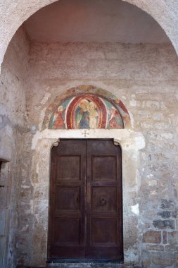 Ocre, İtalya, Abruzzo 'da L Aquila' da eski bir köy.