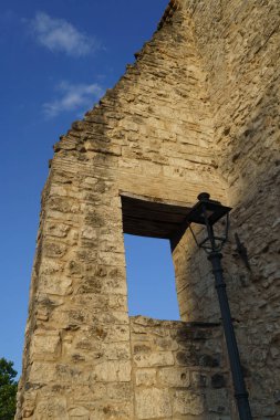 Isernia 'nın eski binaları, Molise, İtalya' nın tarihi şehirleri.