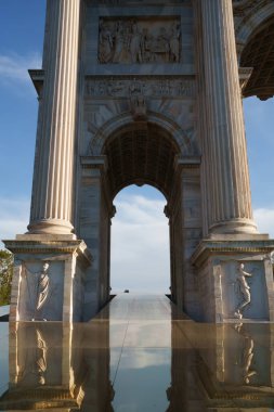 Arco della Pace, famous arch in Milan, Lombardy, Italy