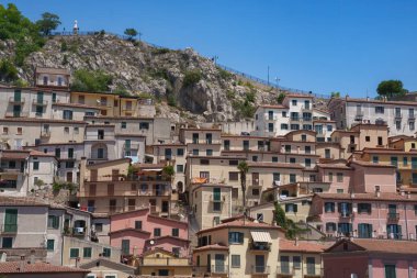 Muro Lucano 'nun manzarası, Potenza ilinin eski bir kasabası, Basilicata, İtalya