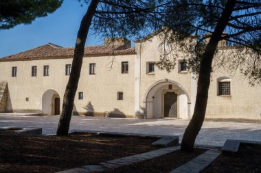 Oppido Lucano yakınlarındaki Sant Antonio manastırı, Potenza ili, Basilicata, İtalya
