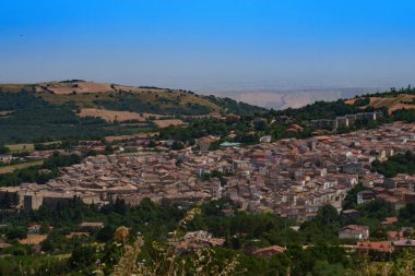 Orsara di Puglia, Foggia 'nın eski bir kasabası, Apulia, İtalya