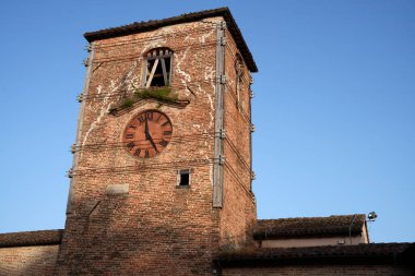 Amandola, historic town in Fermo province, Marche, Italy clipart