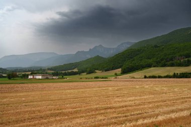 Yazın Fiastra yakınlarındaki kırsal alan, Macerata ili, Marche, İtalya