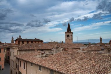 Foligno, Perugia, Umbria, İtalya 'nın tarihi binaları