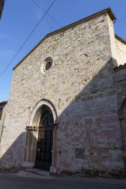 Montefalco, Perugia, Umbria, İtalya 'nın tarihi binaları