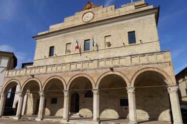 Montefalco, Perugia, Umbria, İtalya 'nın tarihi binaları