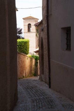 Montefalco, Perugia, Umbria, İtalya 'nın tarihi binaları