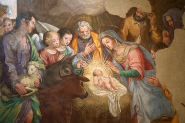 Bevagna, Perugia ili, Umbria, İtalya 'nın tarihi binaları: San Michele Arcangelo kilisesinin içi