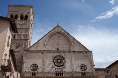 Assisi, Perugia 'nın tarihi şehri Umbria, İtalya: San Rufino Kilisesi