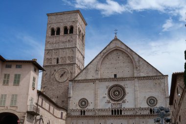 Assisi, Perugia 'nın tarihi şehri Umbria, İtalya: San Rufino Kilisesi