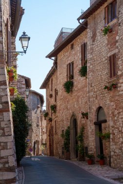 Corciano, Perugia eyaletinin ortaçağ köyü, Umbria, İtalya