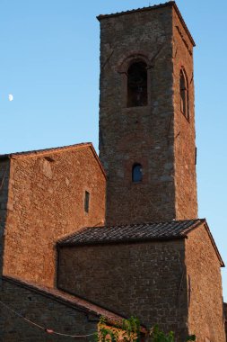 Cortona 'nın tarihi binaları, Arezzo ili, Toskana, İtalya