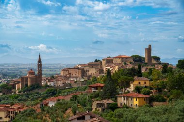 Castiglion Fiorentino 'nun tarihi binaları, Arezzo ili, Toskana, İtalya