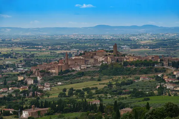 Bâtiments Historiques Castiglion Fiorentino Province Arezzo Toscane Italie Images De Stock Libres De Droits