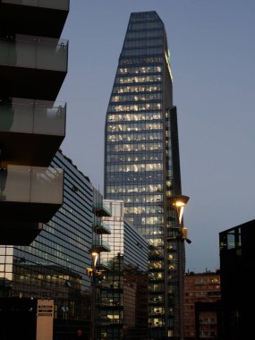 Modern buildings at Porta Nuova in Milan, Lombardy, Italy