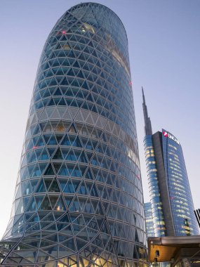 Modern buildings at Porta Nuova in Milan, Lombardy, Italy