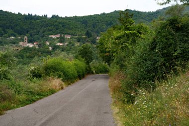 Lunigiana 'da Casola yakınlarındaki dağ manzarası, Sahip Carrara eyaleti Toskana, İtalya