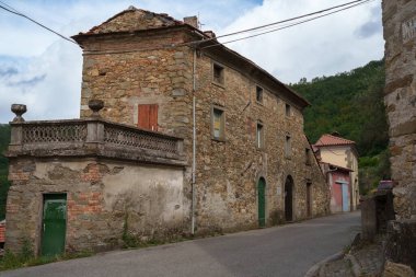 Terenzano, Lunigiana 'daki eski köy, Sahip Carrara ili, Toskana, İtalya