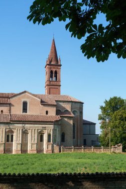 Cortemaggiore 'deki Annunziata Kilisesi ve manastırı, Piacenza ili, Emilia-Romagna, İtalya