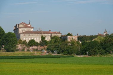 Lodi ili Orio Litta 'da tarihi konak Lombardiya, İtalya