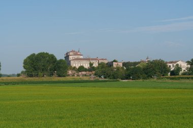 Lodi ili Orio Litta 'da tarihi konak Lombardiya, İtalya