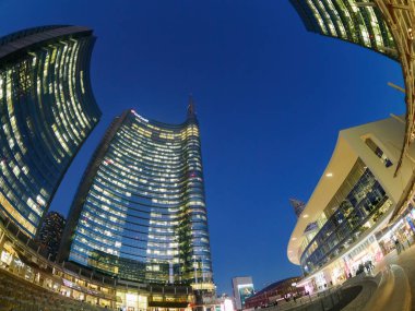 Modern buildings at Porta Nuova in Milan, Lombardy, Italy