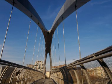Milano, Lombardy, İtalya 'daki Portello Park' taki modern binalar