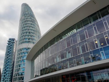 Modern buildings at Porta Nuova in Milan, Lombardy, Italy