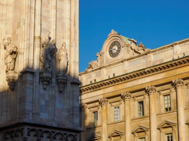 Milano, Lombardiya, İtalya Duomo 'sunun dışı