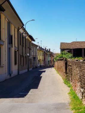 Gropello Cairoli, old town in Lomellina, Pavia province, Lombardy, Italy clipart