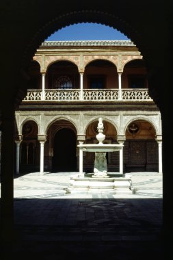 Sevilla, Endülüs Bölgesi, İspanya 'da Tarihi Casa de los Pilates