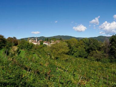 Monte di Rovagnate 'deki manzara, Lecco ili, Brianza, Lombardy, İtalya