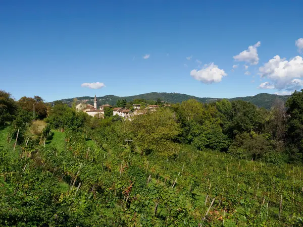 stock image Landscape at Monte di Rovagnate, Lecco province, Brianza, Lombardy, Italy