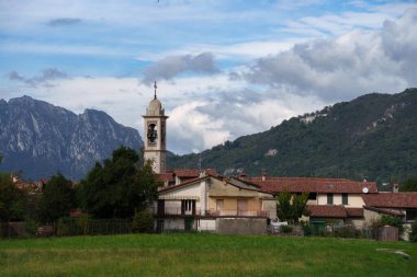 Bartesate, old village along the road to Colle Brianza, in Lecco province, Lombardy, Italy clipart