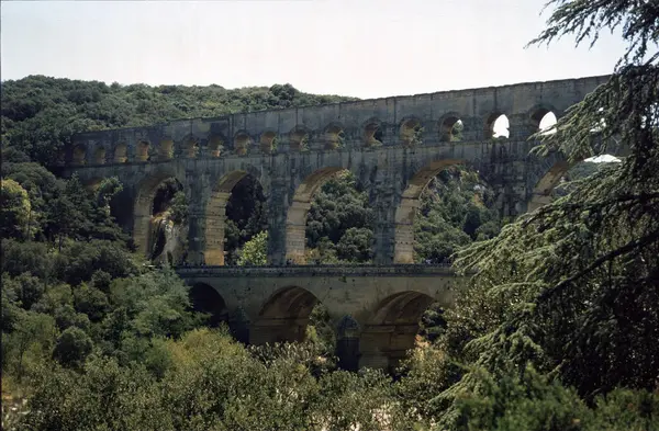 Pont du Gard, Occitanie bölgesinde Roma köprüsü, Fransa