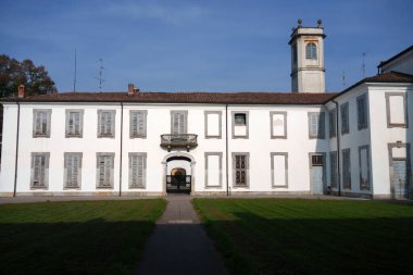 Villa Mirabello, Monza parkındaki tarihi bina, Brianza, Lombardy, İtalya