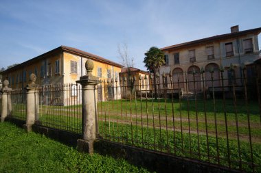 Villa Mirabellino, Monza parkındaki tarihi bina, Brianza, Lombardy, İtalya